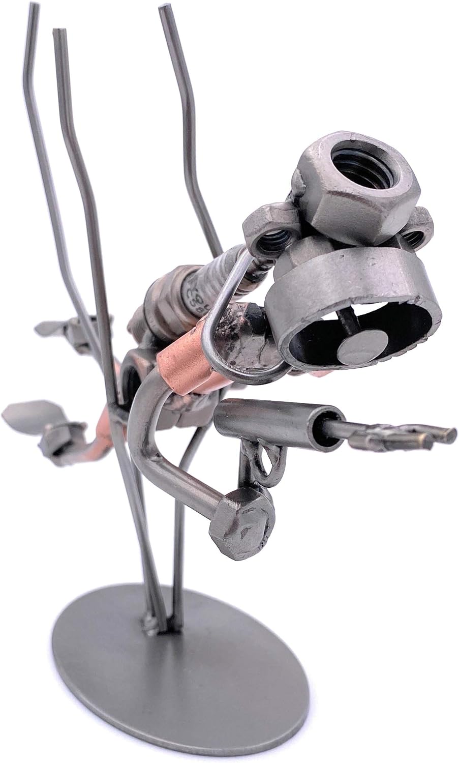STEEMO Schraubenmännchen Taucher Speerfischen Geschenk Metall-Deko 23x6x16 cm