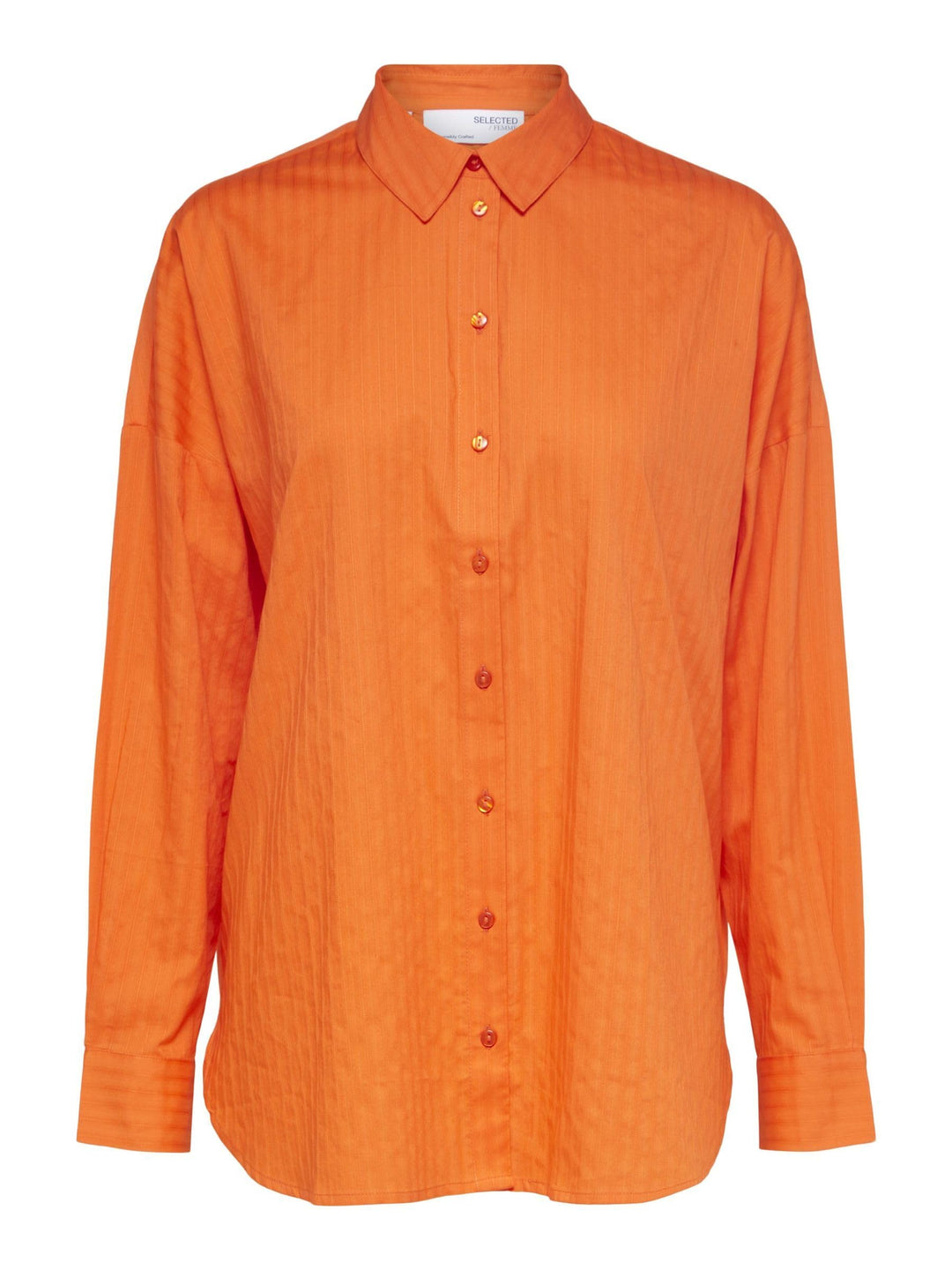 SELECTED FEMME Damen Slflina-sanni Ls Shirt Noos Bluse 36 Orangeade, 36 Orangeade