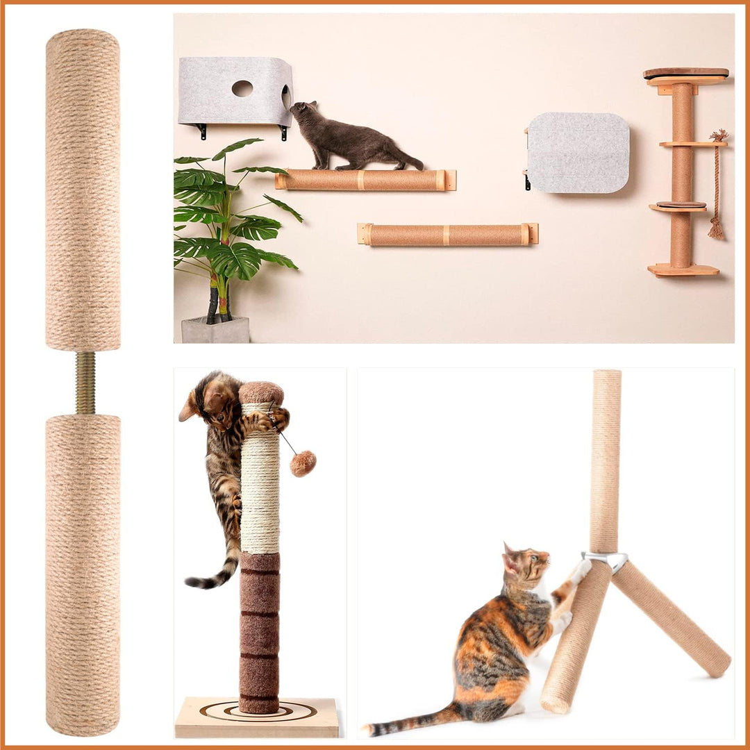 MiDube Ersatzstamm für Kratzbaum, Kratzstamm für Katzen Kratzsäule mit natürlichem Sisal, Kratzsäule