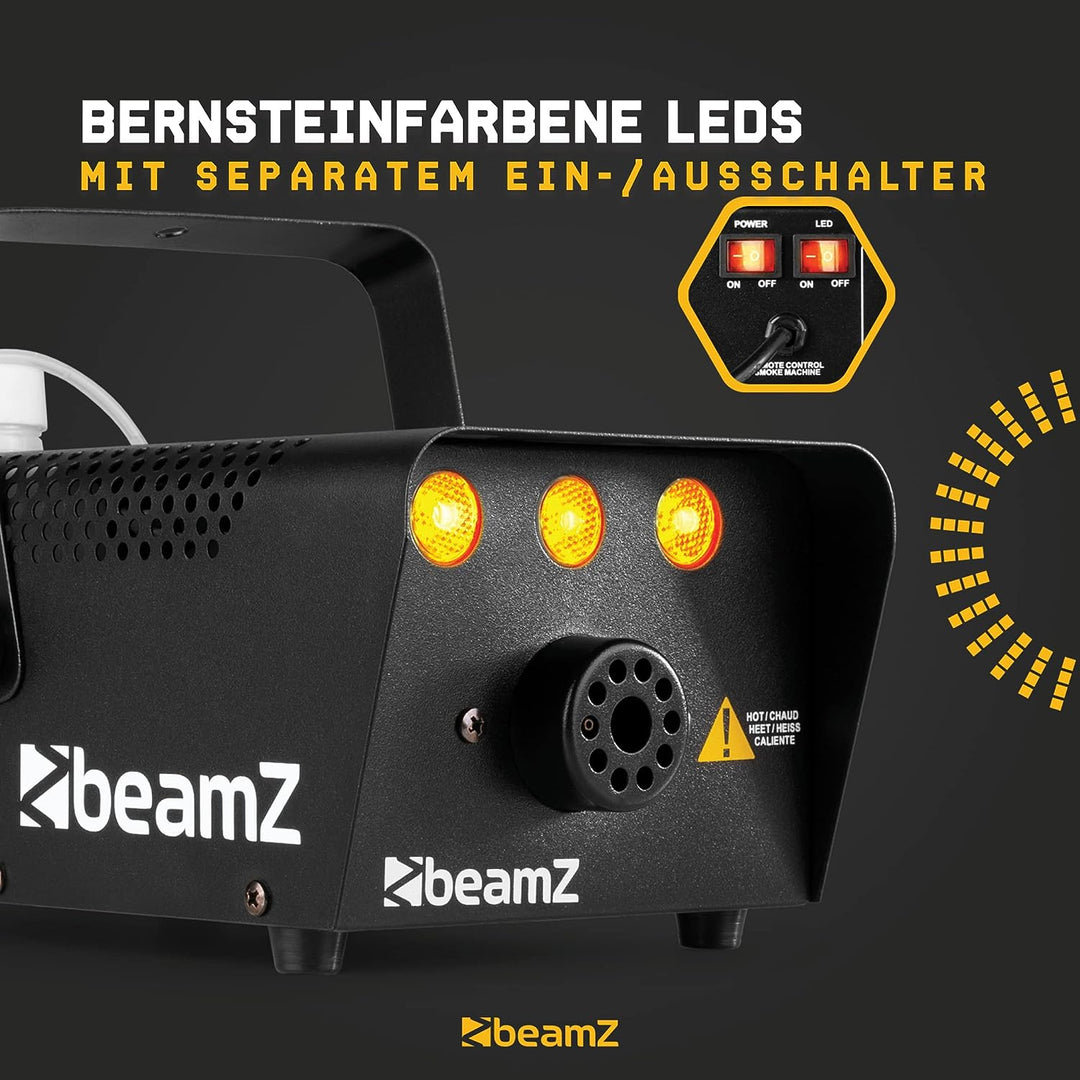 BeamZ S700-LED Nebelmaschine mit LED Flammeneffekt 700 Watt, Fogger, Party Rauchmaschine, Fog Machin