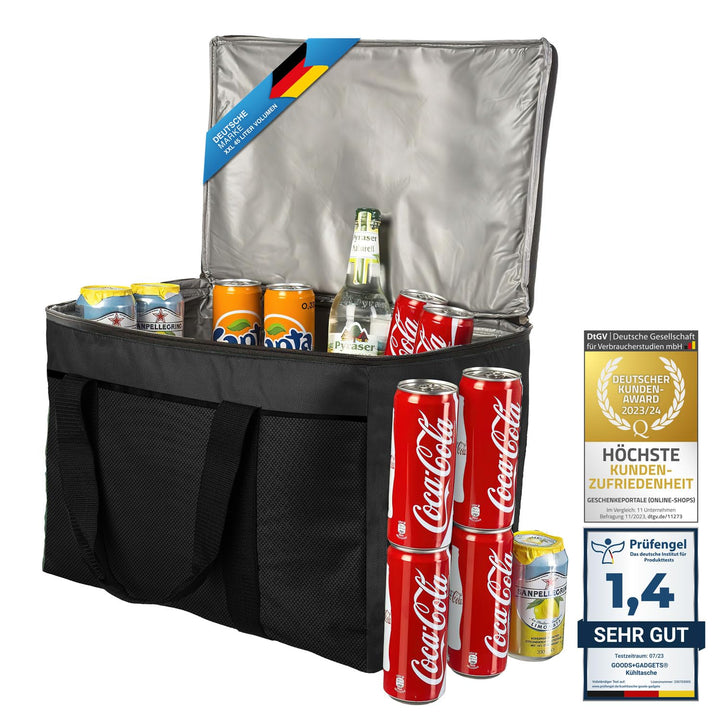 XXL Kühltasche iolierte Getränke & Snack-Tasche Isotasche Picknick-Tasche für Camping Reisen Urlaub