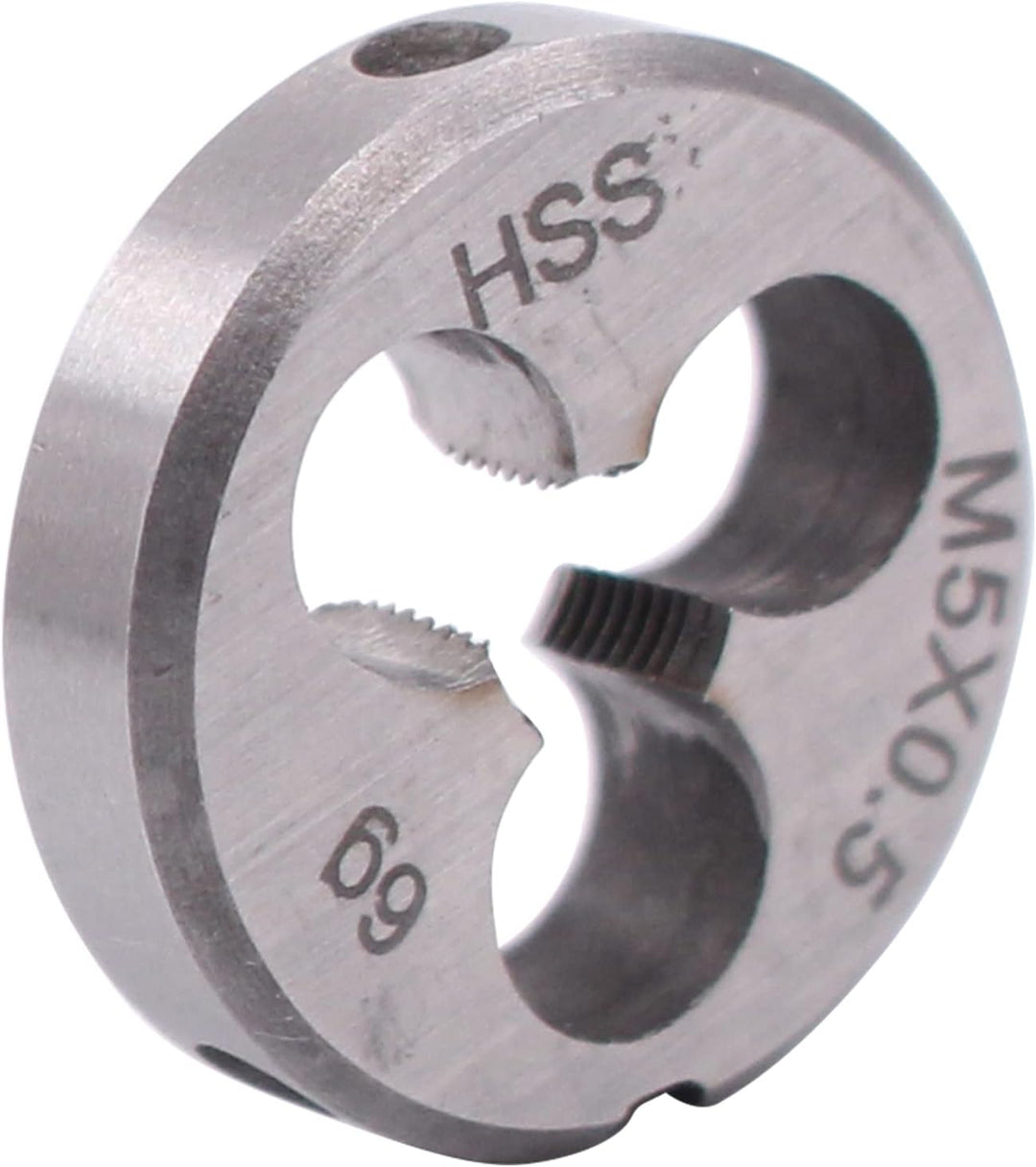 Doo Engy M5 x 0,5 Schneideisen HSS mit 2 tlg Handgewindebohrer Feingewinde Gewindebohrer Set