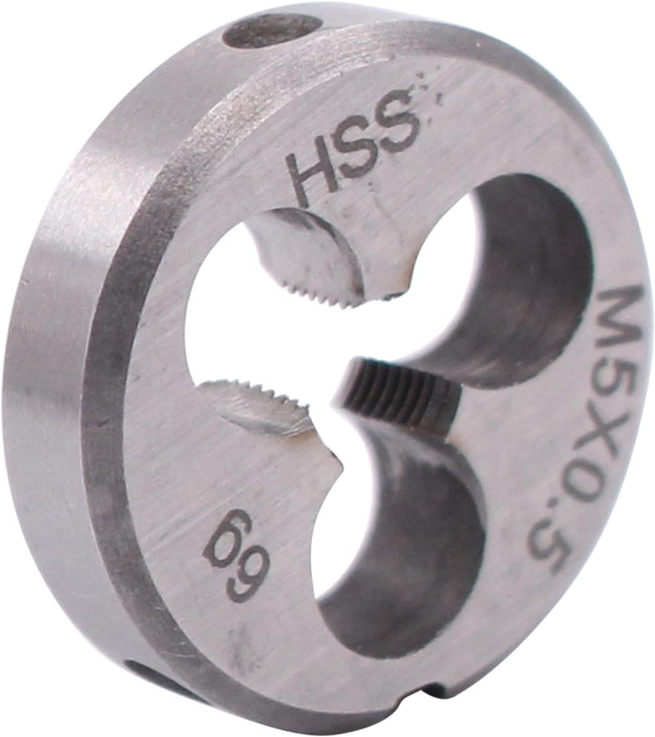 Doo Engy M5 x 0,5 Schneideisen HSS mit 2 tlg Handgewindebohrer Feingewinde Gewindebohrer Set