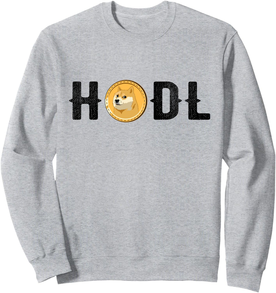 HODL Dogecoin To The Moon Lustige Krypto Kryptowährung Sweatshirt