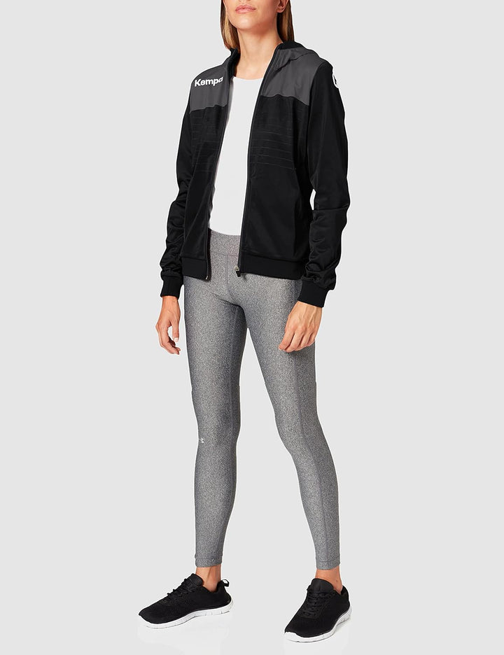Kempa Herren Emotion 2.0 Kapuzenjacke XL schwarz/anthra, XL schwarz/anthra