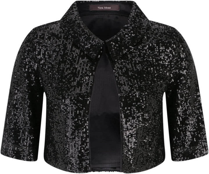 Vera Mont Damen Blazer 38 Schwarz, 38 Schwarz