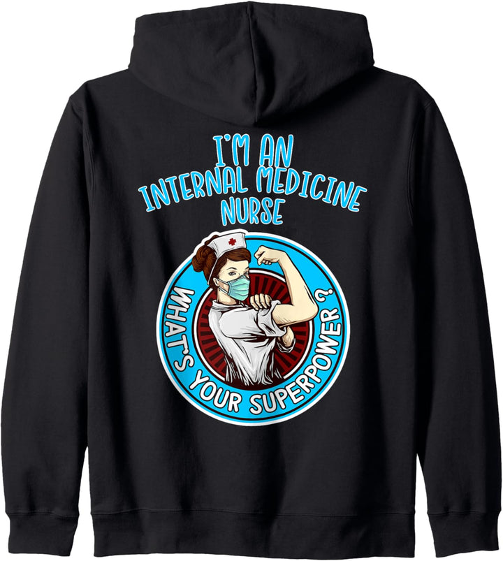 Internistische Krankenschwester Shirt für Frauen Kapuzenjacke