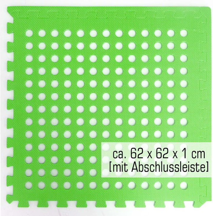 EYEPOWER 4 Grosse Matten: 1,59m² Poolunterlage - 62 x 62 x 1cm Dicke Poolmatte - Pool Unterlage- Pla