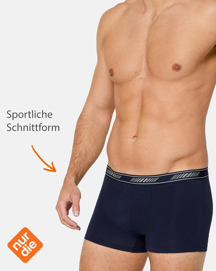 Nur Der 6er Pack Boxer Cotton 3D-Flex aus Baumwolle enge Boxershorts Bewegungsfreiheit Männer Unterh