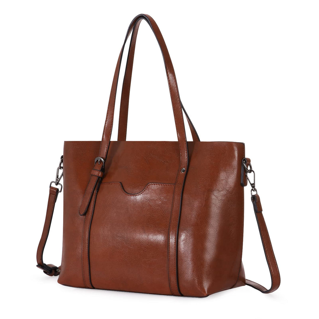 HAWEE Damen Crossbody Handtasche Grosse Shopper Umhängetasche Kunstleder Tote Schultertasche Mode He