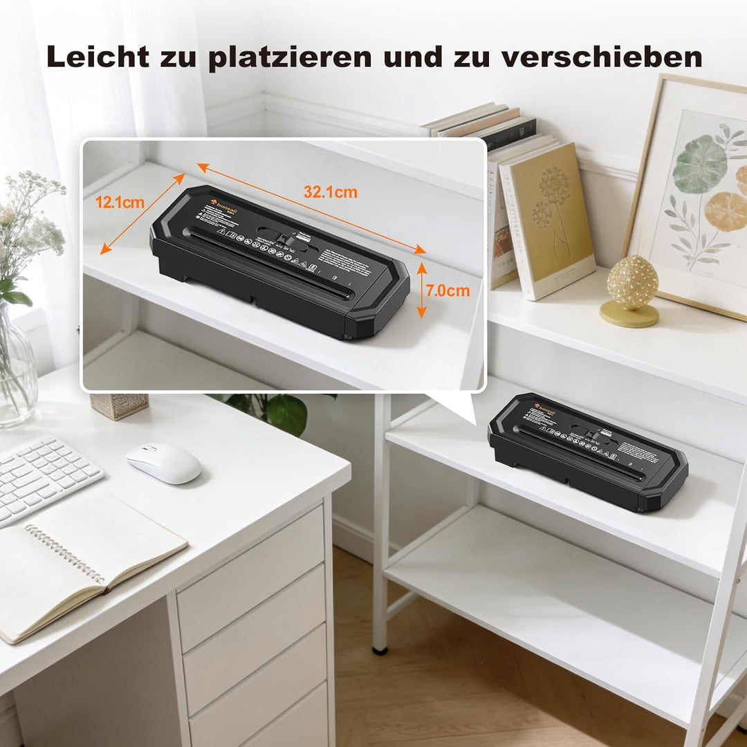 Bonsaii Aktenvernichter, 6-Blatt Streifenschnitt für Homeoffice, inklusive Kreditkartenvernichtung,