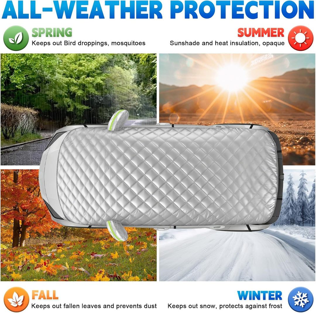 Halbgarage für Toyota Yaris 2013-2025 XP150, Halbe Autoabdeckung Winter Sommer, Abdeckplane Auto Sch
