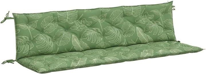 vidaXL Gartenbank-Auflagen 2 STK. Blattmuster 200x50x7 cm Stoff 200 cm Blattmuster, 200 cm Blattmust