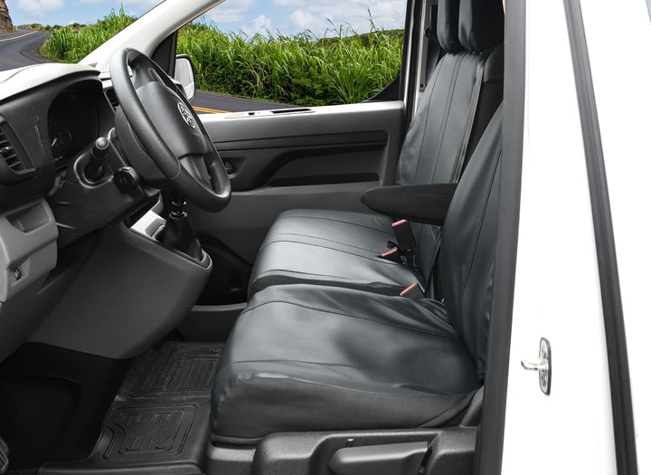 Z4L Passgenaue Kunstleder Sitzbezüge VIP ideal angepasst 1+2 (3-Sitzer) geeignet für Vivaro C ab 201
