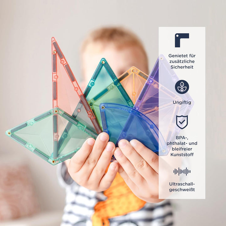 Connetix Erweiterungspaket Pastellform, 48 Stück, Mehrfarbig