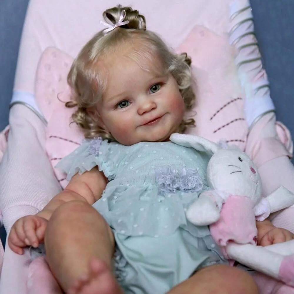 Zero pam Reborn Baby Vollsilikon Lebensecht-48CM Lebensechte Babypuppen, Reborn Puppen Lebensecht Mi