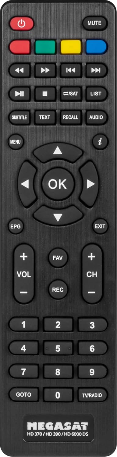 Megasat HD 390 DVB-S2 HD Sat Receiver schwarz | Unicable I & II tauglich