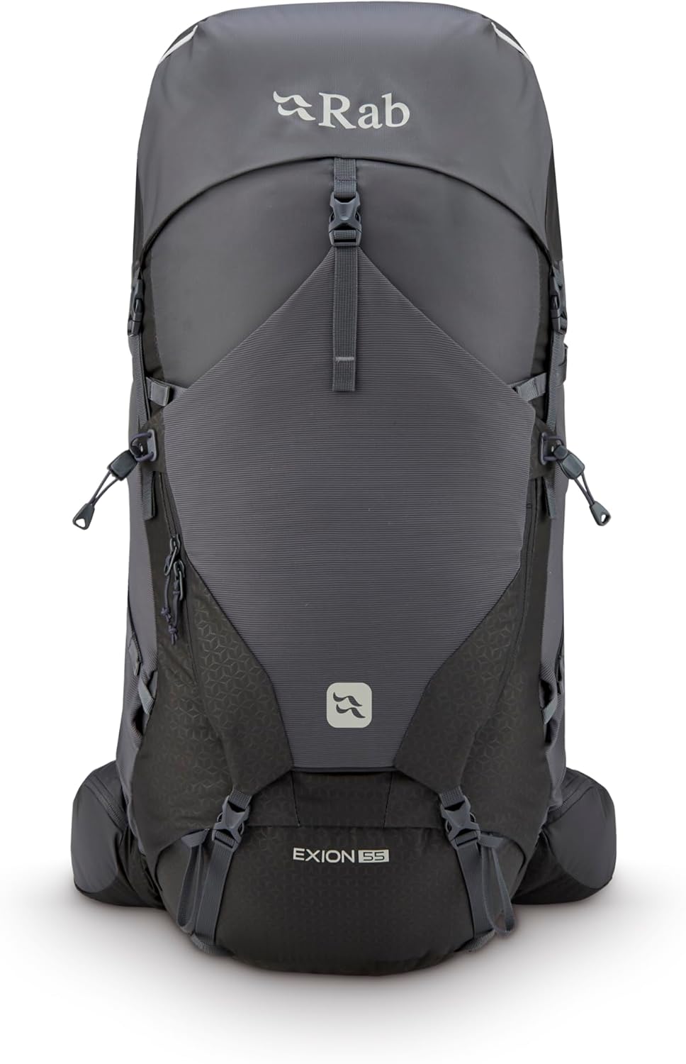 Rab Exion Rucksack - Bequemer Tagesrucksack zum Wandern, Trekking & Backpacking Anthrazit/Graphen 65