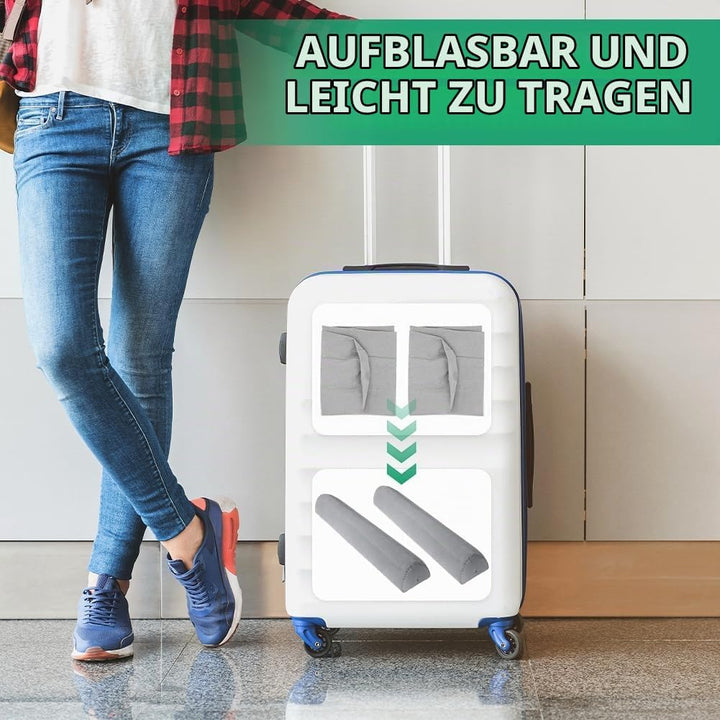 RANJIMA Rausfallschutz Bett Aufblasbar,2er Pack Aufblasbares Rausfallschutz Bettgitter mit Handpumpe