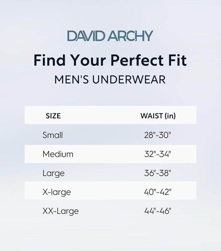 DAVID ARCHY Herren Boxershorts Mehrfachpack, Stretcken Klassischer Retroshorts, Unterhosen Männer, 5
