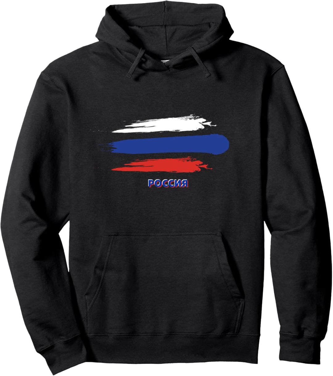 Flagge Russland Pullover Hoodie