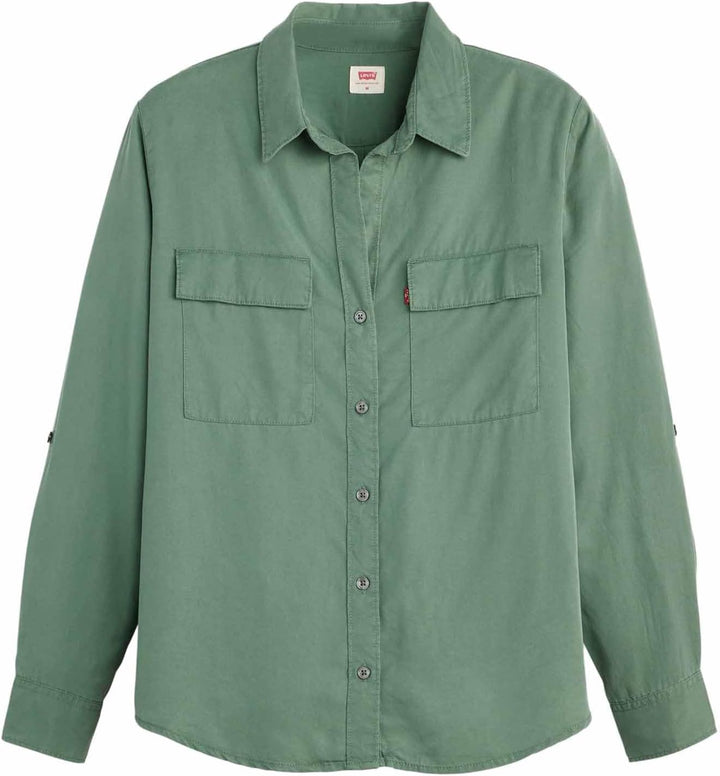 Levi's Damen Doreen Utility Hemd XS Dark Forest, XS Dark Forest