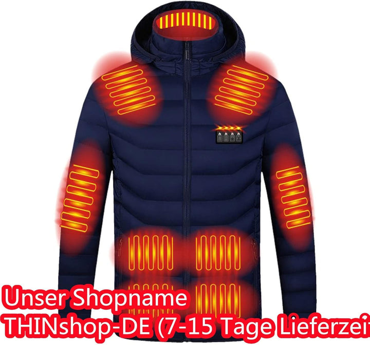 Heizjacke Herren Damen Beheizbare Jacke Beheizte Jacke Wärmende Beheizbare Weste Winter Warm Daunenj