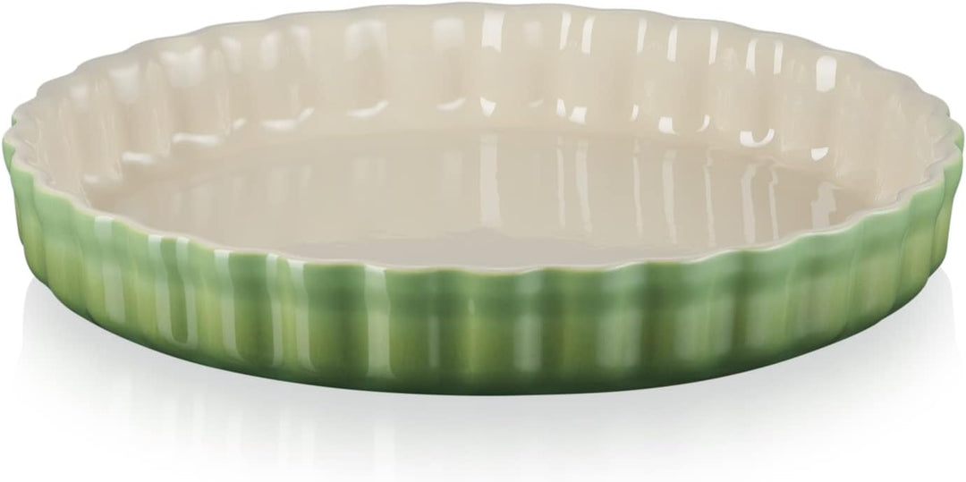 Le Creuset Tarteform aus Steinzeug, 28 cm, 2.1 Liter, Bamboo, 71120284080001 Bamboo 28 cm, Bamboo 28
