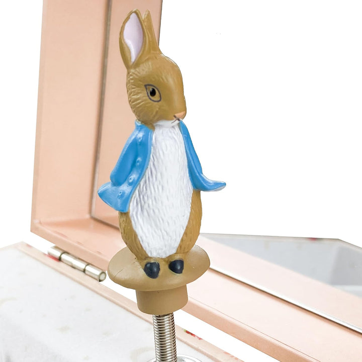 Trousselier 6260565 Schmuckkästchen für Kinder, Peter Hase, Spieluhr mit Musik und tanzender Figur