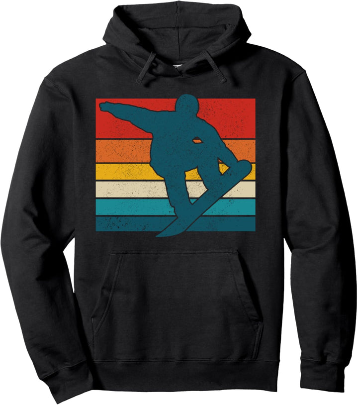 Snowboard Vintage Snowboarder Geschenk Pullover Hoodie