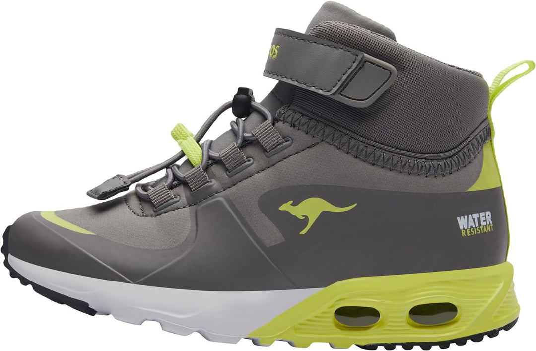 KangaROOS Unisex Kinder Kx-Hydro Sneaker 27 EU Ultimate Grey Limetta, 27 EU Ultimate Grey Limetta