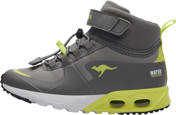 KangaROOS Unisex Kinder Kx-Hydro Sneaker 27 EU Ultimate Grey Limetta, 27 EU Ultimate Grey Limetta