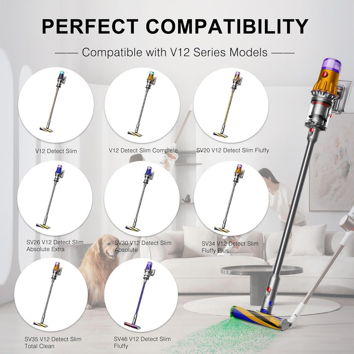 BLESYS V12 Akku für Dyson V12 Detect Slim/Fluffy/Absolute Staubsauger 965470-01 484607 (Nicht für SV
