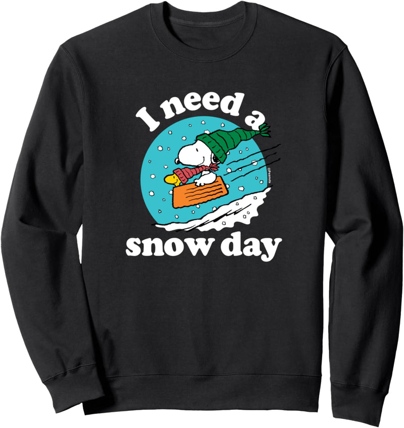 Peanuts - Christmas Snoopy - I Need A Snow Day Sweatshirt