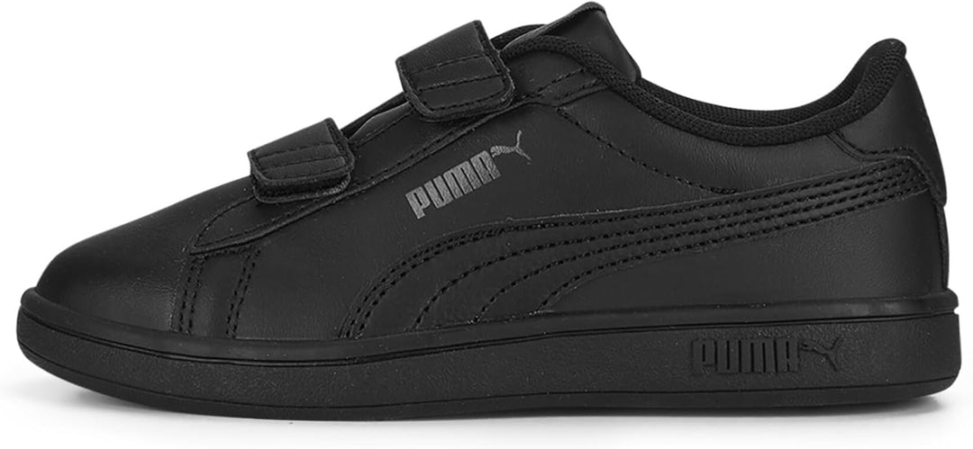 PUMA Unisex Smash 3.0 L V PsSneaker 34 EU Puma Black Shadow Gray, 34 EU Puma Black Shadow Gray