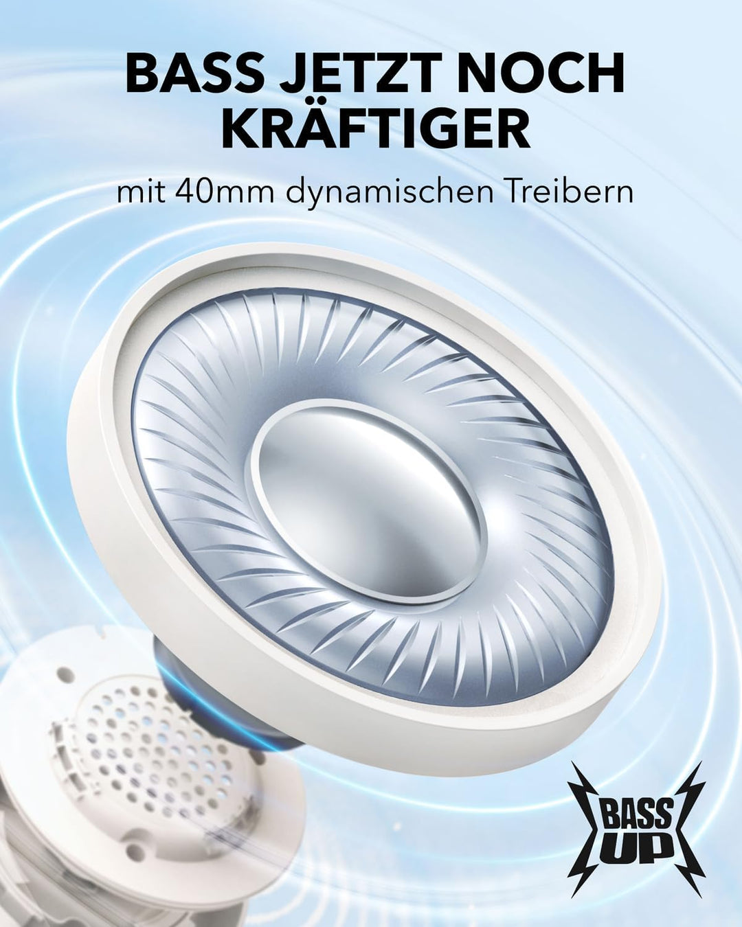 soundcore H30i Kabellose On-Ear Kopfhörer, Faltbares Design, Purer Bass, 70h Wiedergabe, Bluetooth 5