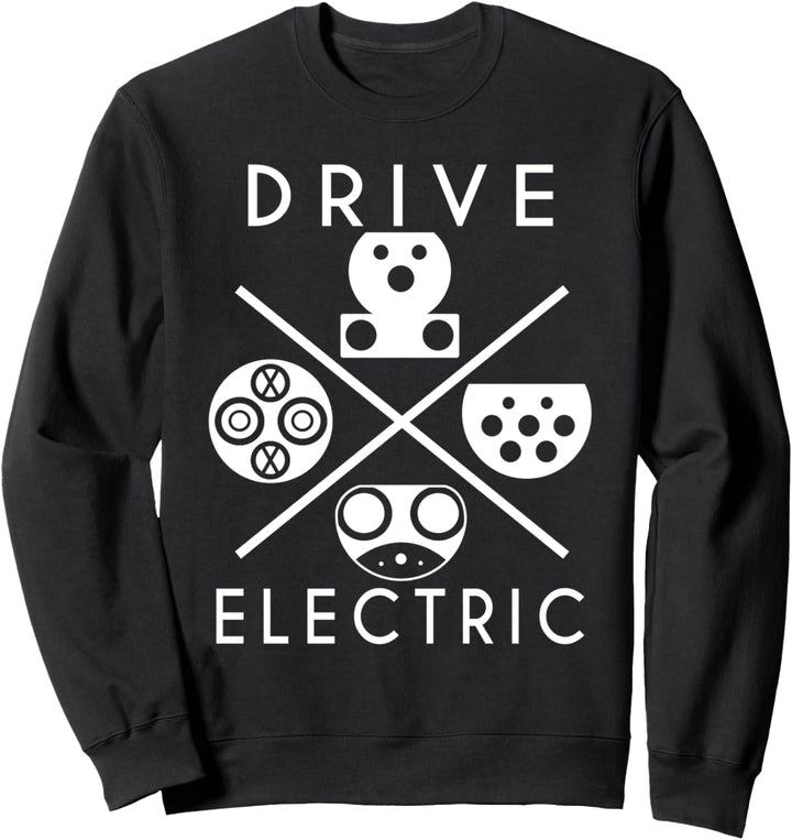Ladeanschlüsse Elektroauto E-Auto Fahrer Geschenk Sweatshirt