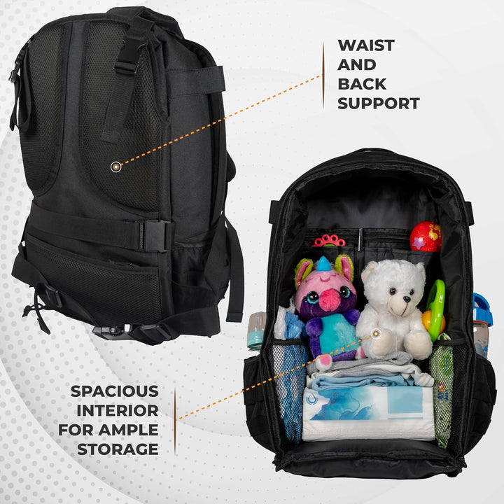 Mossa tactical baby gear Schwarz, Schwarz