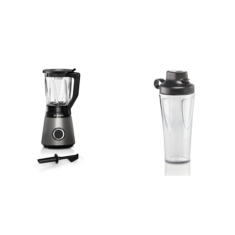Bosch Standmixer VitaPower Serie 4 MMB6172SN & ToGo-Flasche MMZBT01B, Smoothie-ToGo-Flasche 0,6 L, b