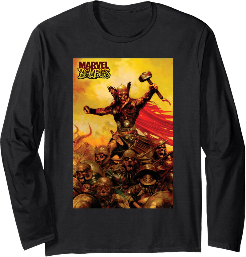 Marvel Zombies Thor Zombie Poster Langarmshirt