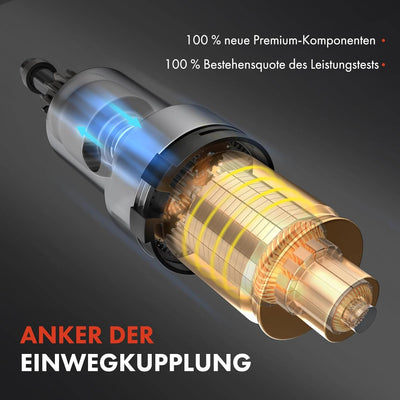 Frankberg Anlasser Starter Kompatibel mit Stilo 2005-2006 Agila (A) 2004-2007 Astra G/H 2003-2015 Co