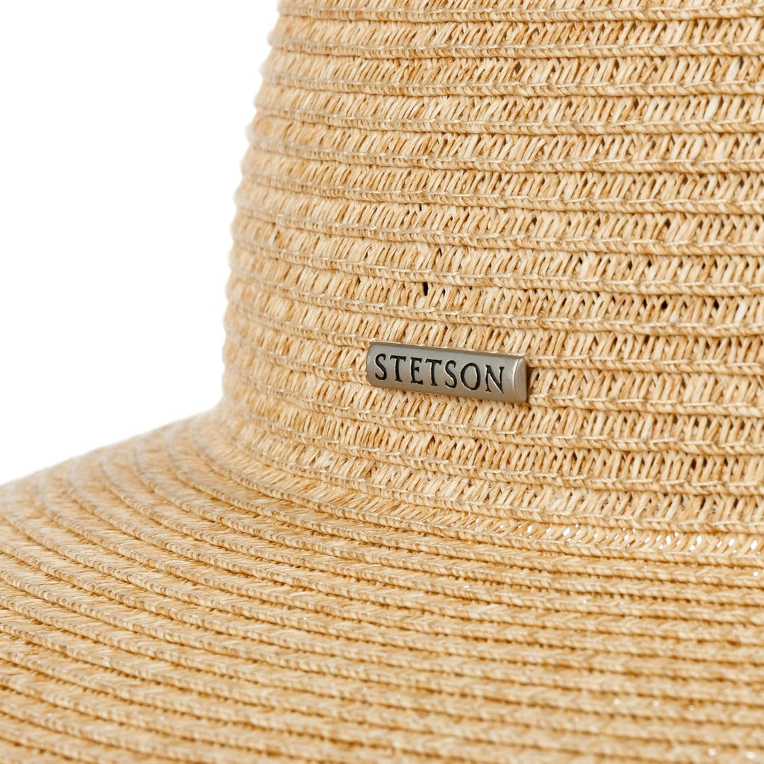 Stetson Livetta Toyo Schlapphut Damen - Aus Toyo-Stroh (100%) - Mit Schweissband - Extrabreite Kremp
