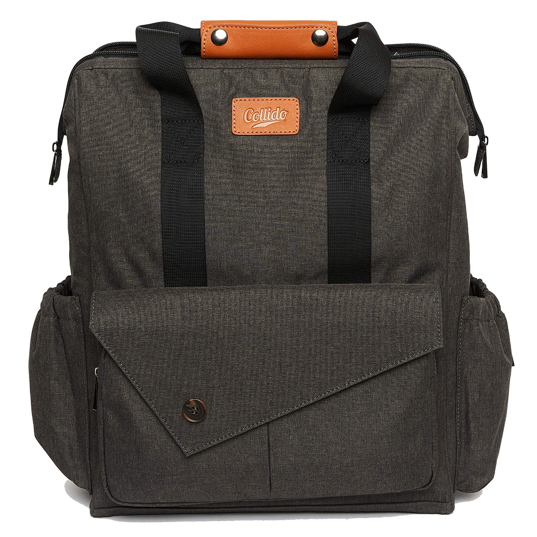 Baby Wickelrucksack I Wickeltasche mit Wickelunterlage I Wasserabweisend I 12 Fächer ca. 28 Liter I