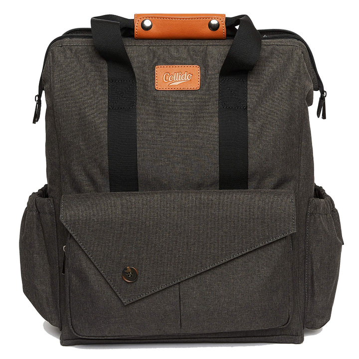 Baby Wickelrucksack I Wickeltasche mit Wickelunterlage I Wasserabweisend I 12 Fächer ca. 28 Liter I