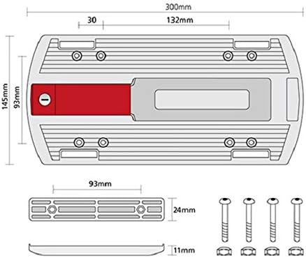 KLICKfix Zubehör Gepäckträger-Adapterplatte Adapter, Schwarz, one size Single, Single