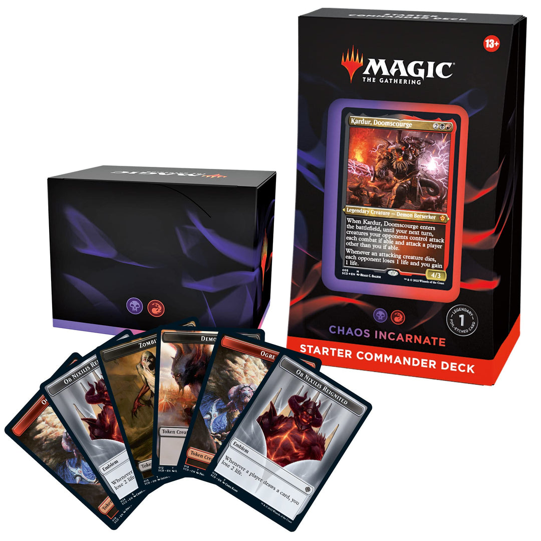 Magic: The Gathering Starter Commander Deck - Chaos Incarnate (Black-Red - Englische Version), Chaos