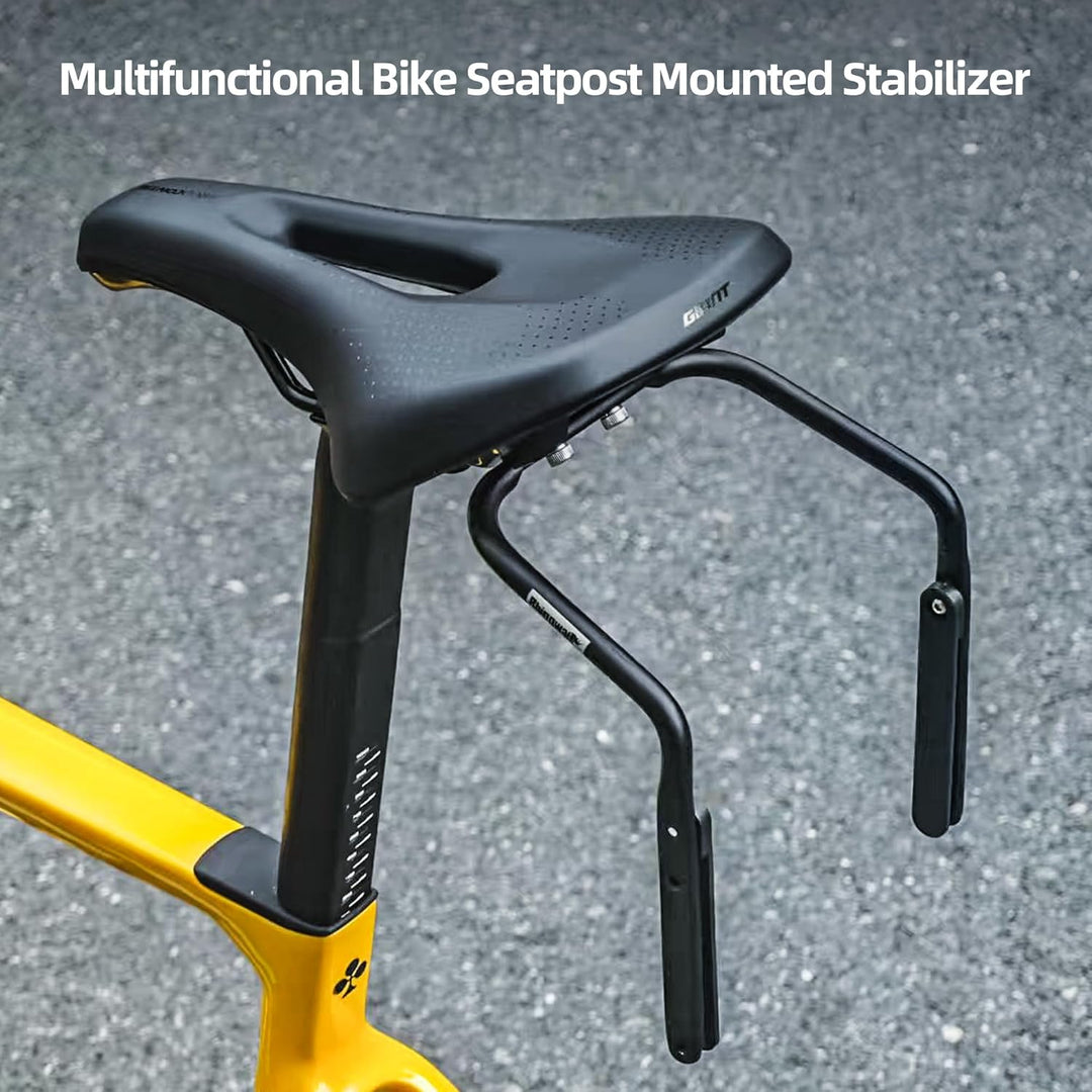 Rhinowalk Fahrrad Satteltasche Stabilisator Stütze für Satteltasche Anti Schütteln Schwarz, Schwarz