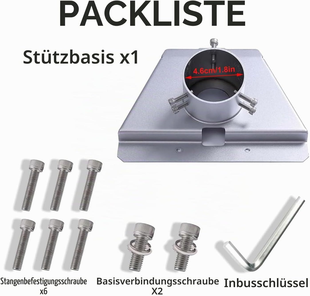 Starlink Gen 3 Rohradapter, Nuo desire Starlink Pole Gen 3 Montageset für Starlink Standard Gen 3/V3