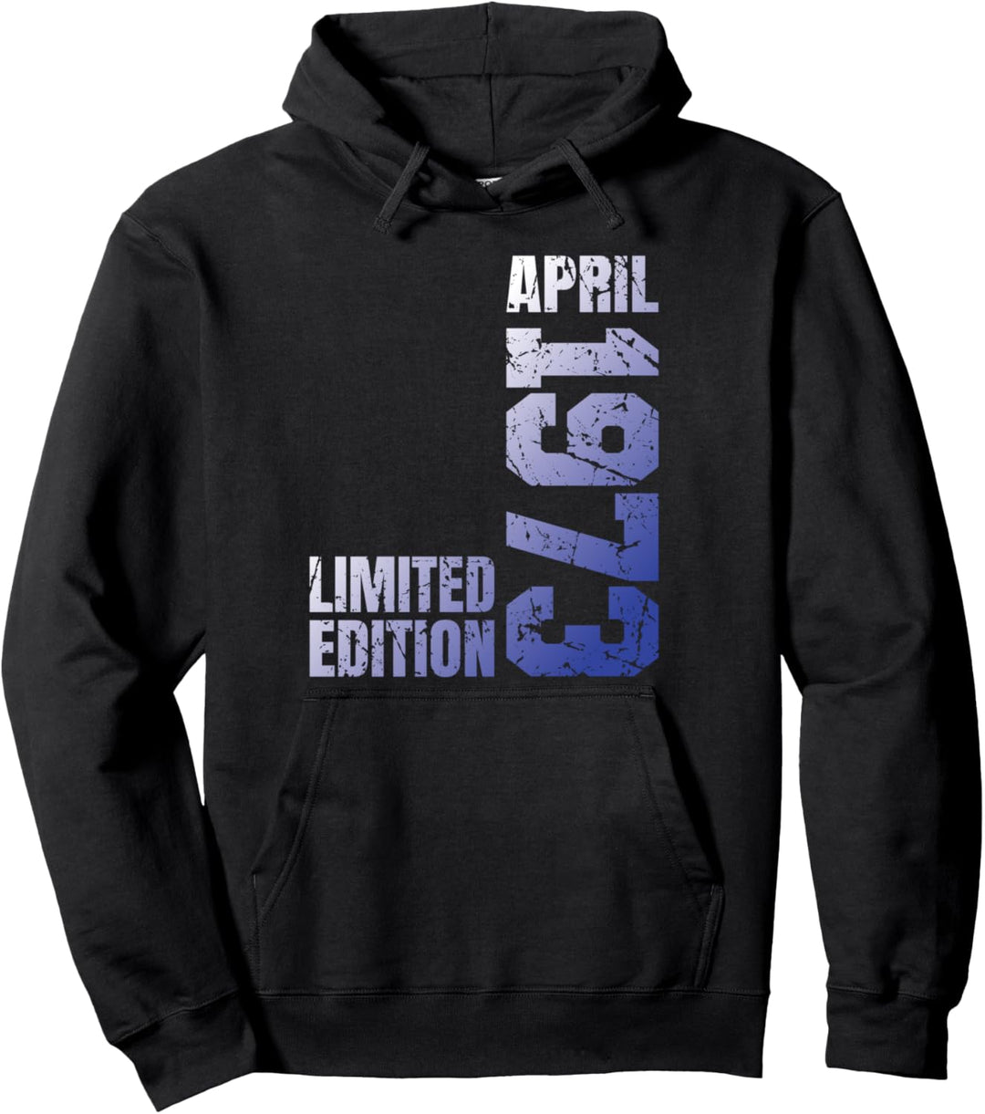 15. April, Jahrgang 1973, limitierte Auflage, 51. Geburtstag Pullover Hoodie