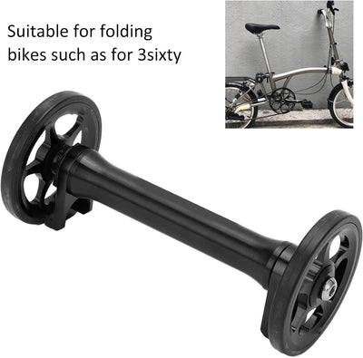 Easy Wheel Faltrad-Verlängerungsstange Teleskop-Verlängerungsstange für Brompton 3sixty Schwarz